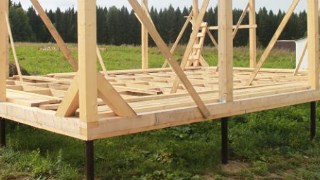 Сарай на винтовых сваях или хозблок на сваях Чусовой цена от 2595 руб. / шт.