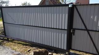 Купить сваи для ворот в Чусовой. Заказать ворота на сваях под ключ от 22242 руб